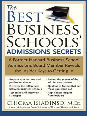 cover image of The Best Business Schools' Admissions Secrets